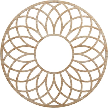 Ekena Millwork Cannes Wood Fretwork Pierced Ceiling Medallion, Red Oak, 30"OD x 10 1/4"ID x 1/4"T CMWP30X30X0250CNRO